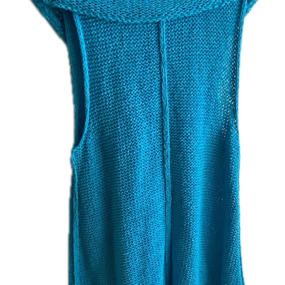 Pure Knits Sweater, Turquoise, S/M - Picture 3 of 6